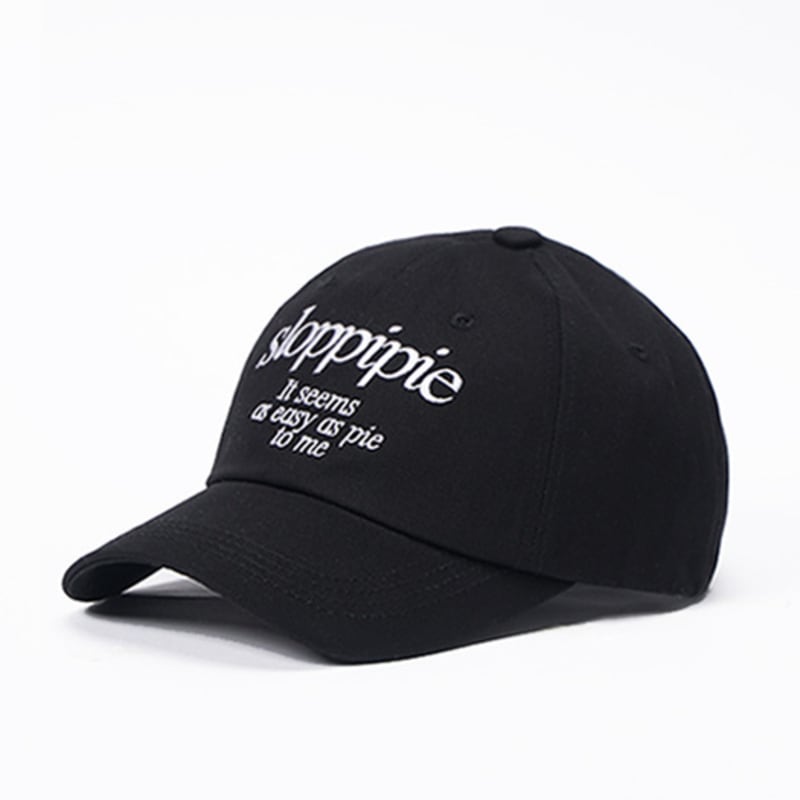 Sloppipie SIGNATURE COTTON BALL CAP [BLACK]