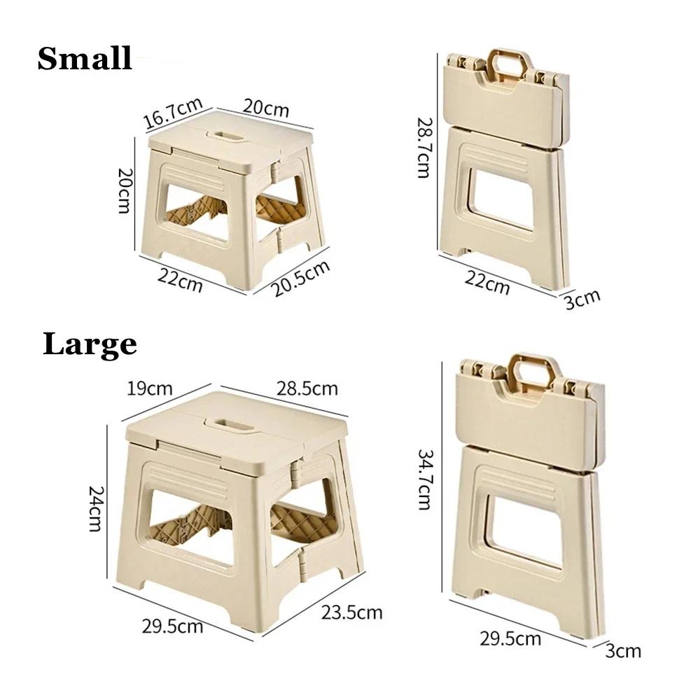 Folding Stool, Retractable Plastic Outdoor Beach Chair Ultra Light Folding Fishing Chair, Family Travel and Hiking Folding Chair