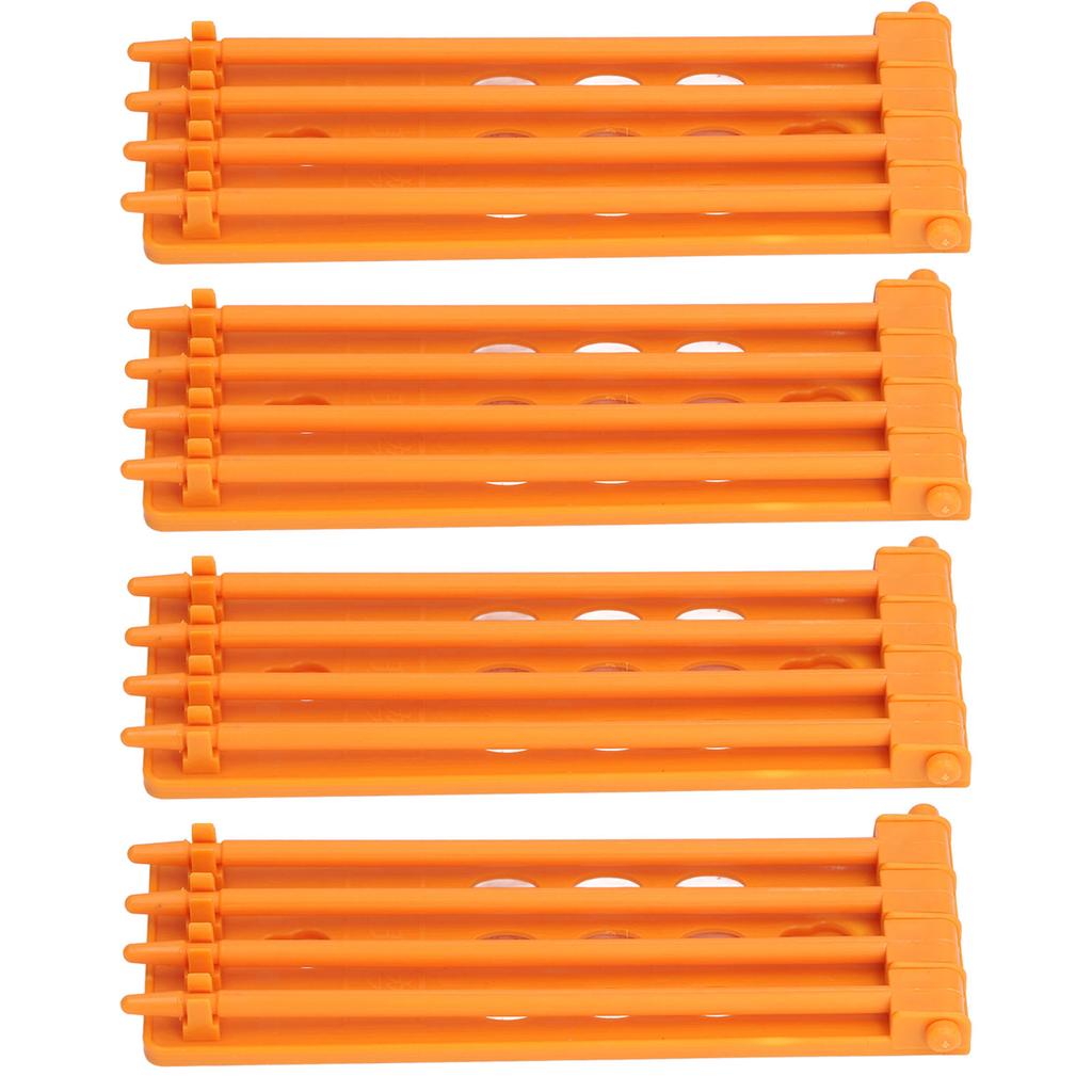 4Pcs Pigeon Leg Ring Stand 4 Column Design Large Capacity Wall Mounted Safe Durable Plastic Parrot