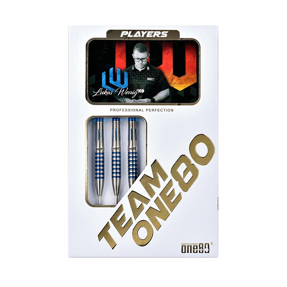 One80 Lukas Wenig STEEL 22g Lukas Wenig Player Model Dart Barrel Dart Set