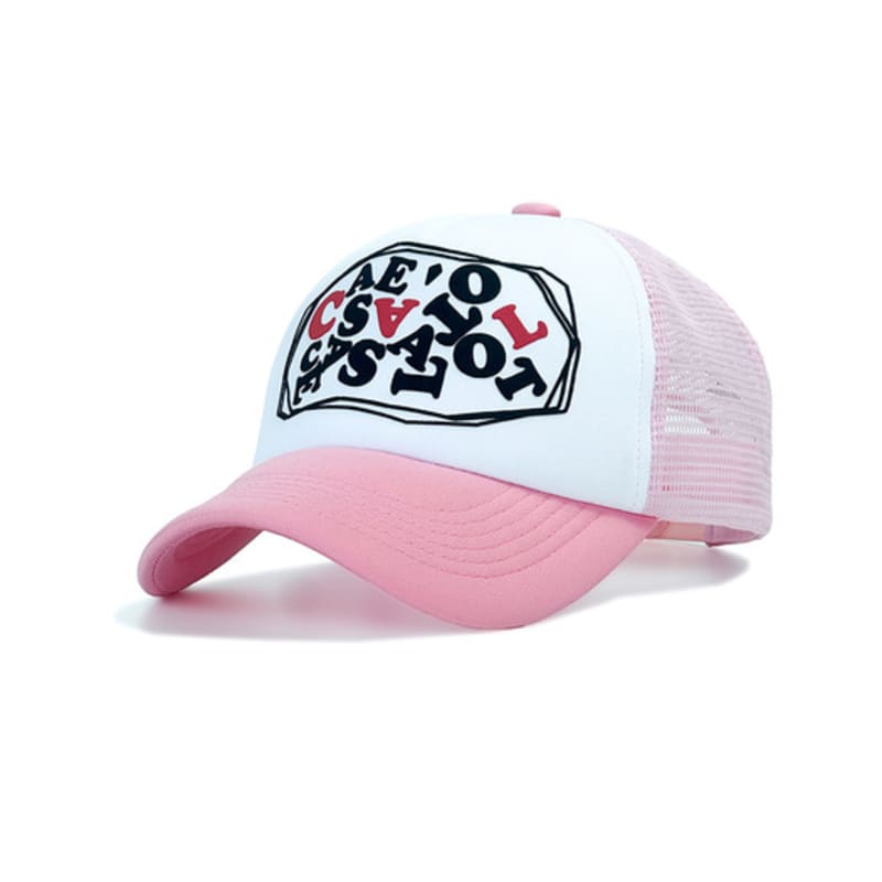 

CASE A LOT Graphic logo trucker cap - pink PINK