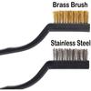 36pcs Wire Brushes Cleaning Brushes Small Tool For Mechanical Derusting Remove Paint Wire For Cleaning Steel Paint Stains