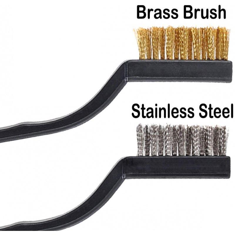 36pcs Wire Brushes Cleaning Brushes Small Tool For Mechanical Derusting Remove Paint Wire For Cleaning Steel Paint Stains