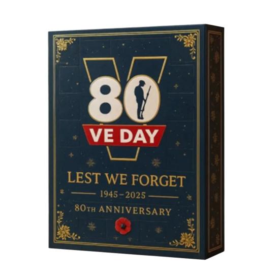 Tommy 80th Anniversary Advent Calendar 24-Day Countdown Box Multifunctional Holiday Decoration for Excitement Daily Entertainment