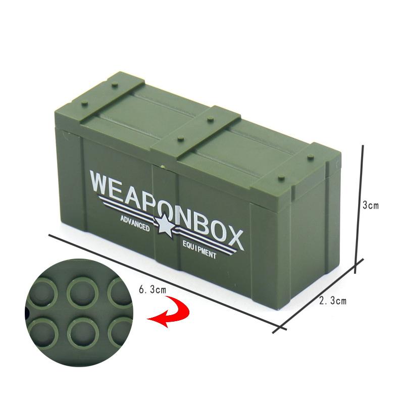 MOC Military Building Block Set Soldier Accessory Robot Dog Drone Weapon Box Pistol Gatling Gun Iron Fist Rocket Launcher Toy Gift Present