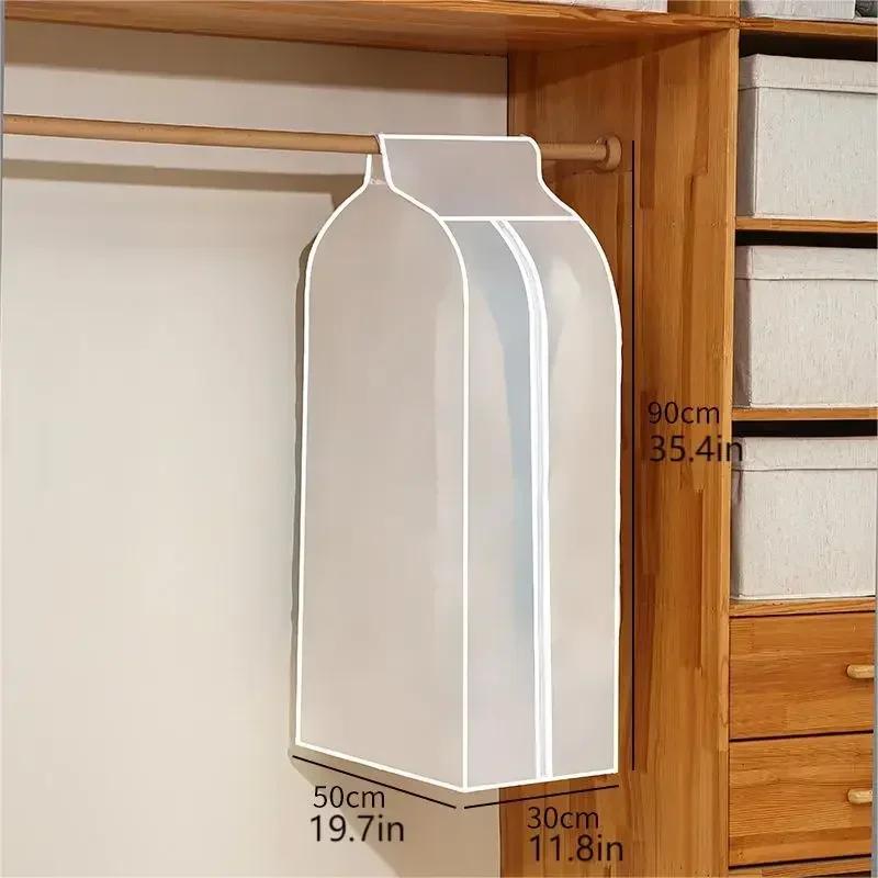 

1 Piece Clothes Dust Cover Wardrobe Hanging Window Dustcover Clothing Covers Cloth Household Clothing Cover Hanging Clothes Bag