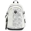 Li Ning Sports Lifestyle Series Letter Logo Zipper Large Capacity Eco-Friendly Student Polyester Backpack Unisex Backpack White ABSV473-2