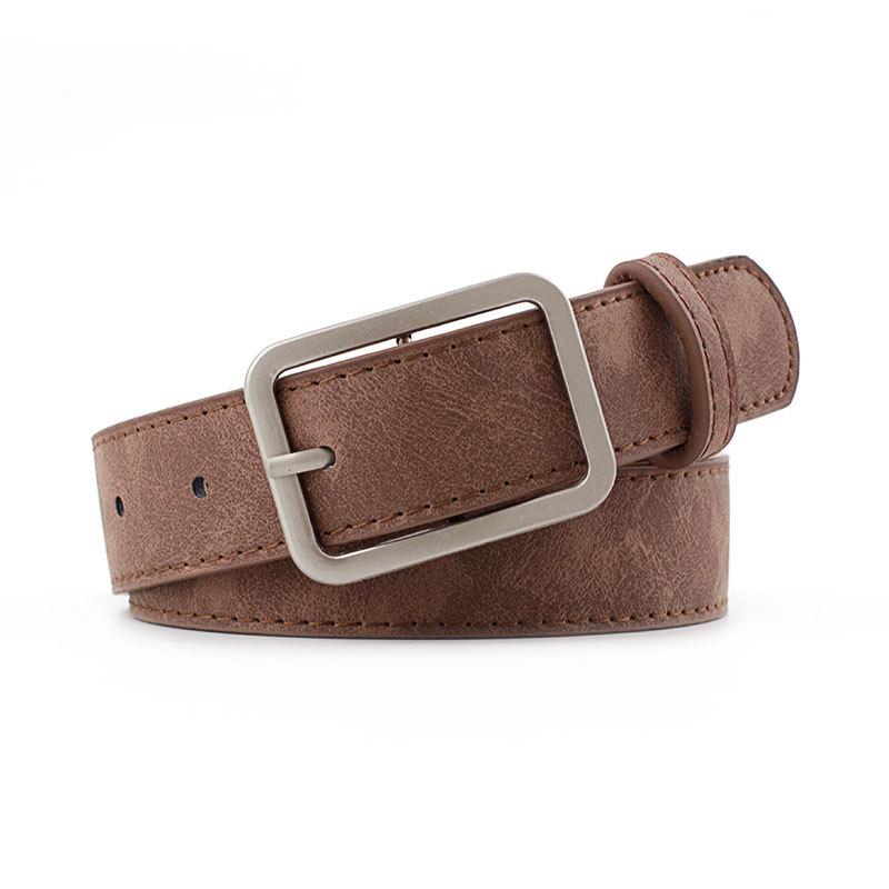 Ladies' Ancient Belt, Women's Casual Pu Belt, Versatile and High-end Jeans Belt for Women