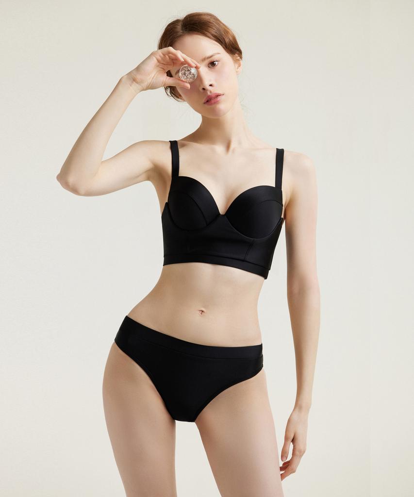 Ageunel Queen Bikini Bra_Black