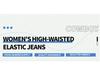 2025 High Waist Ripped Color Block Denim Jeans