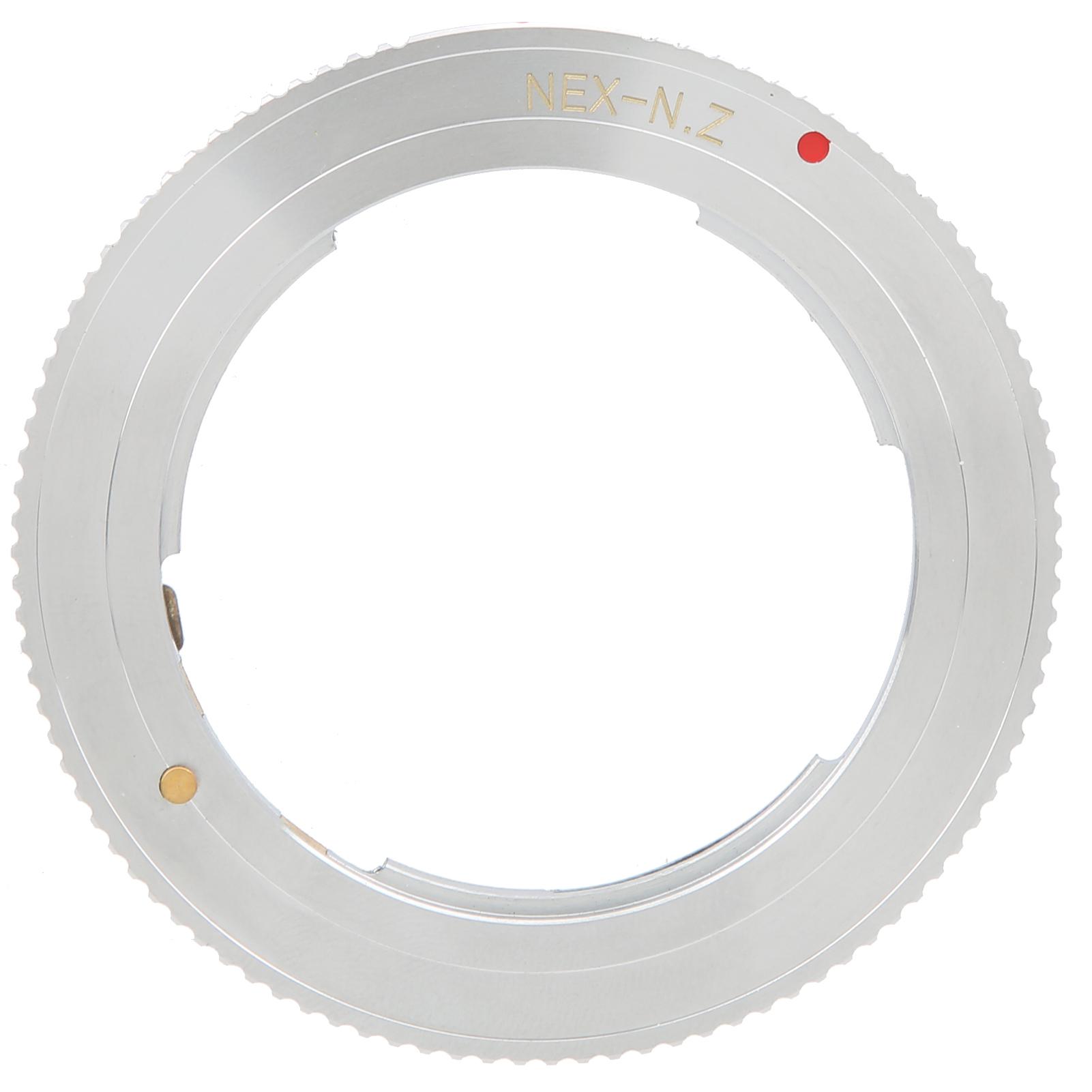 

NEWYI Alloy Lens Adapter Ring Lightweight for NEX Mount Lens to Z Mount Camera Body Silver