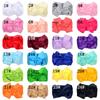 European 6-Inch Elastic Baby & Parent-Child Headband - Solid Color Bow Nylon Hair Accessory