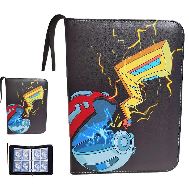 52 Style 400pcs Card Album 2x2 Loose-leaf Large Capacity Leather Anime Zipper Card Collection Photo Album