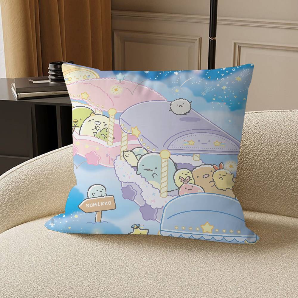 Sumikko Gurashi Cushion Cover Pillowcase Upholstery Sofa Throw Pillow Home Decor Pillowcas