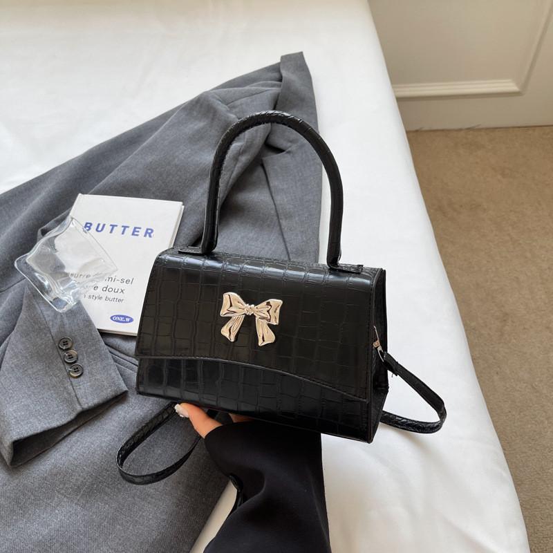 Chic And Trendy 2024 Summer New Fashion Minimalist Shoulder Crossbody Bag чёрный