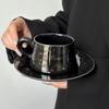 Tasse en Céramique Rose pour Femmes Vent Luxe Léger Élégant Fleur Tasse à Café Soucoupe Set Thé de l'Après-Midi Tasse à Latte