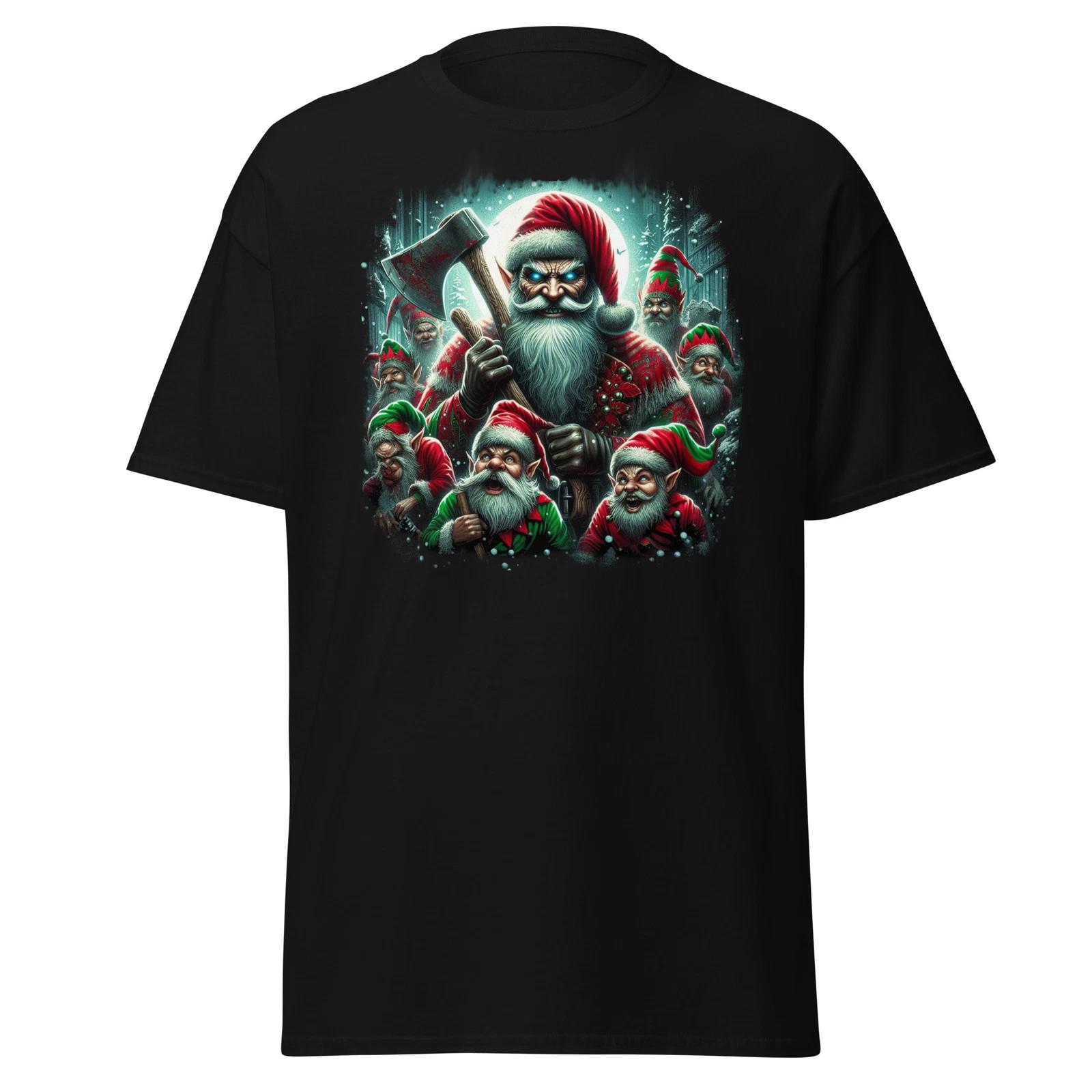 Men s and Women s T-shirts Evil Santa and Elves T-shirt XL