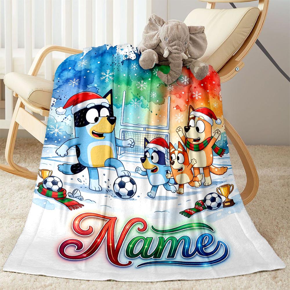 Winter Sports Celebration Customize Text Blanket Throw Customizable Blanket Warmthful Decor for Chair Nap Bed Office Chair Ideal for All Seasons