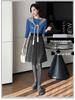 Woolen Women's A-line Pleated Skirt - 2025 Dark Gray Mid-Length Autumn/Winter Collection