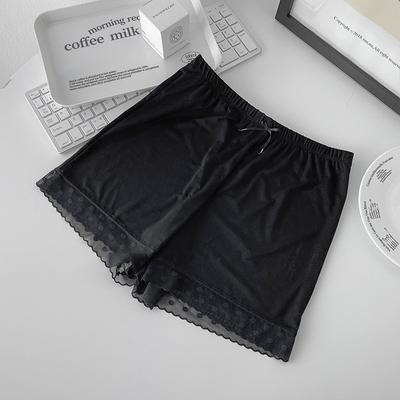 Multi Functional Safety Pants Women's Summer Pants Antibacterial Lace Border Guard Off The Strip Shorts Cropped Pants High Waist Flat Corner