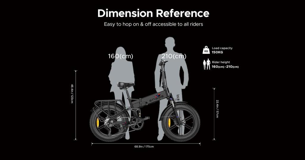 ENGWE Engine X Off-Road E-Bike – 250W Motor, 120km Range, 20x4.0 Wide Tyres and Shimano 7-speed Gearbox for City and Off-road Riding