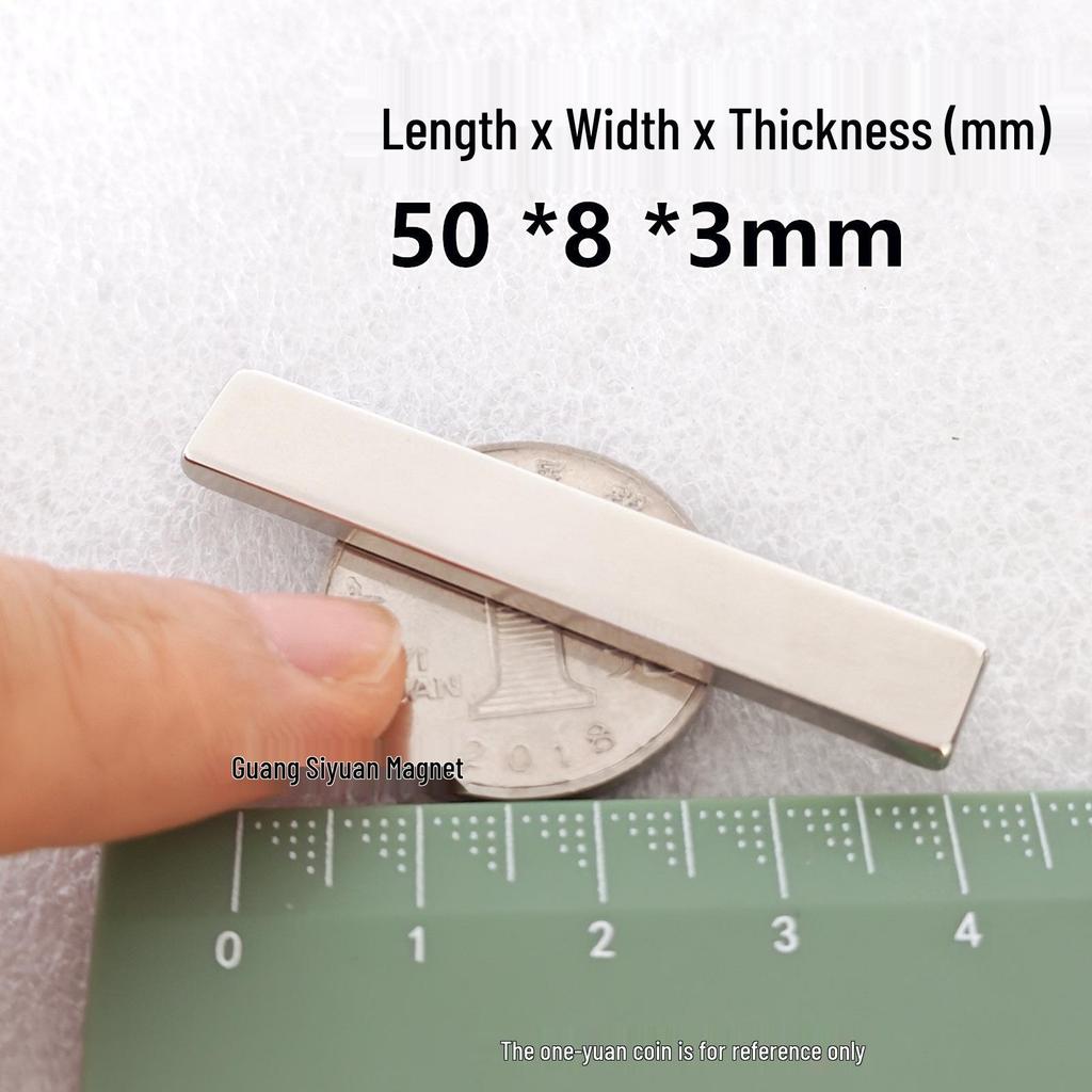 N52 Super Strong Neodymium Iron Boron Magnet, Rectangular 25x30x100mm, Permanent Magnetic Steel Sheet.