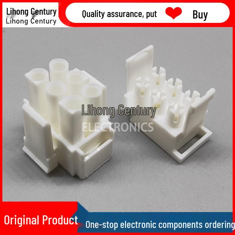 Original TE Tyco 6-Pin Connector with 6.35mm Pitch Plastic Housing