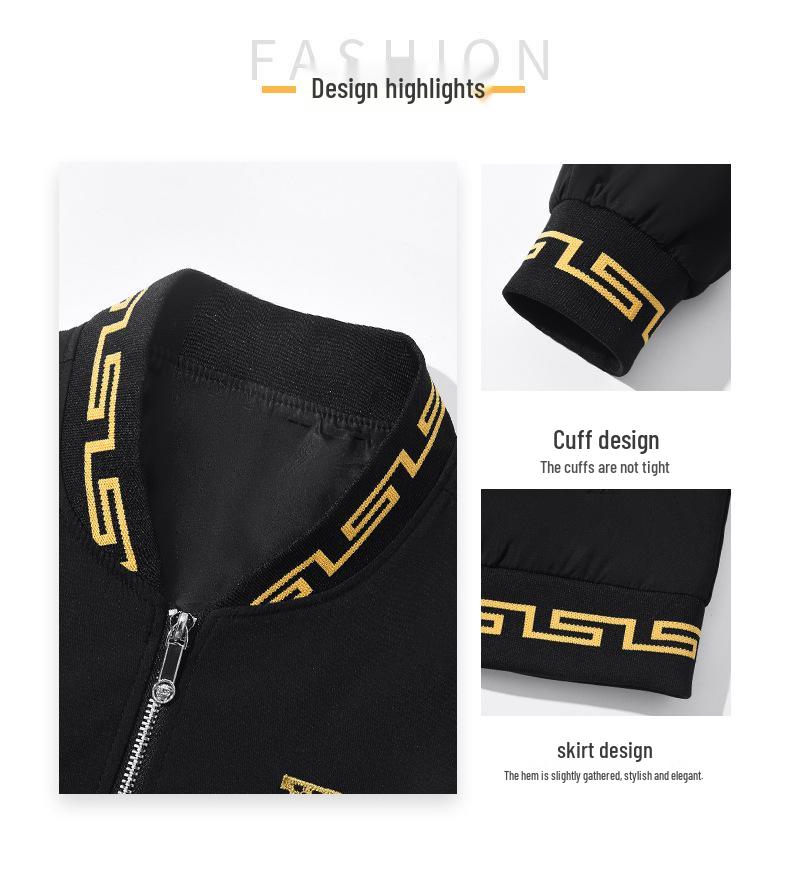 Europäische Herren-Stickjacke mit Stehkragen - Herbst/Winter Slim Fit, V-Ausschnitt, Verdickt, Mode