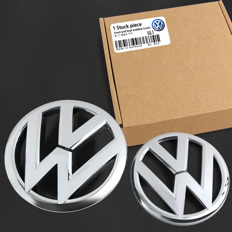 

2PCS Car logo For Volkswagen VW Golf 6 2009-2013 MK6 Car Front Grill Badges Rear Trunk Emblem Lid Covers Car stickers серебряный