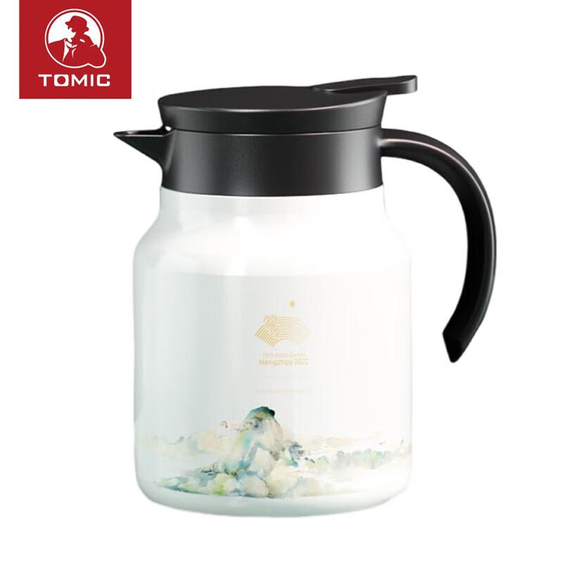 TOMIC Zuiyi Fuchun Ceramic Insulated Tea Pot 1L