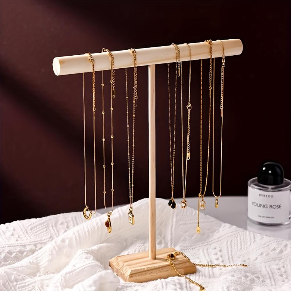 Jewelry Storage Display Rack Solid Wood Bracelet Necklace Watch Multifunctional Storage Display Rack Store Counter Display
