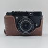 PU Leather Camera Half Case For Fujifilm X10 X20 Fuji X10 X20 Protective Base Bottom Battery Opening Cover