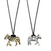 Fashionable Zebras Print Adjustable Length Necklace for Women Stylish Neck Chain Jewelry Perfect Gift