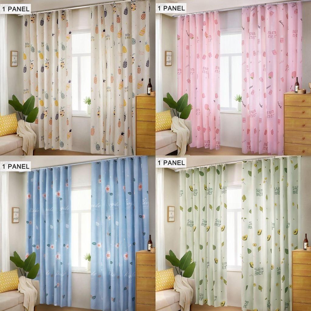 Modern Printed Blackout Window Curtain Panel With Elegant Shading Design For Bedroom