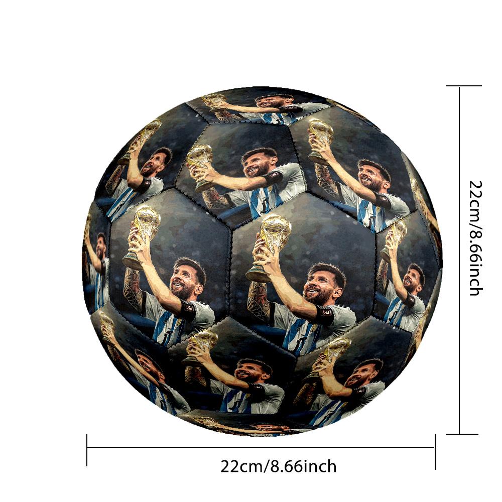 Messi 10 Number World Cup Champion Size 5 Soccer Ball Machinestitched Indooroutdoor Training And Matches Ideal For Soccer Enthusiasts
