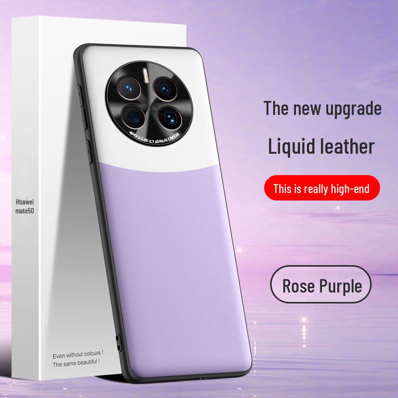 

Защитный чехол из жидкой кожи для Huawei Mate50 с защитой от падения и обрастания, поставляется индивидуально. Huawei Mate50