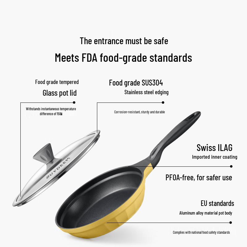 Buydeem Non-stick Flat Frying Pan