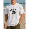 European Size Artistic Letter Print, Simple and Fashionable for Men, All-season Casual Men's T-shirt, Men's Wear