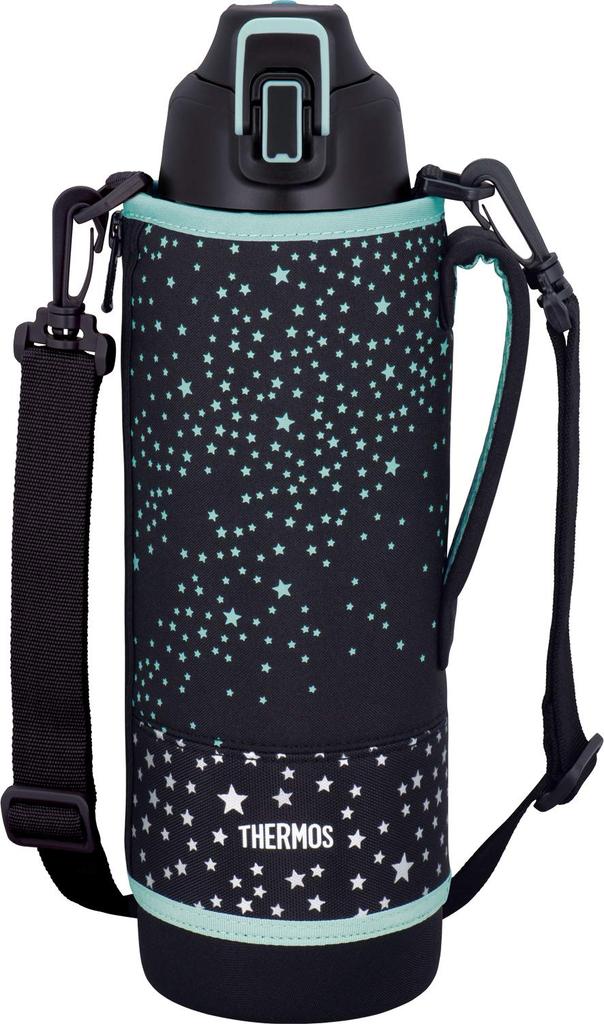 Thermos Vacuum Insulated Sports Bottle, 1.5L, Black Star, Keeps Drinks Cold Only, FHT-1501F BKST