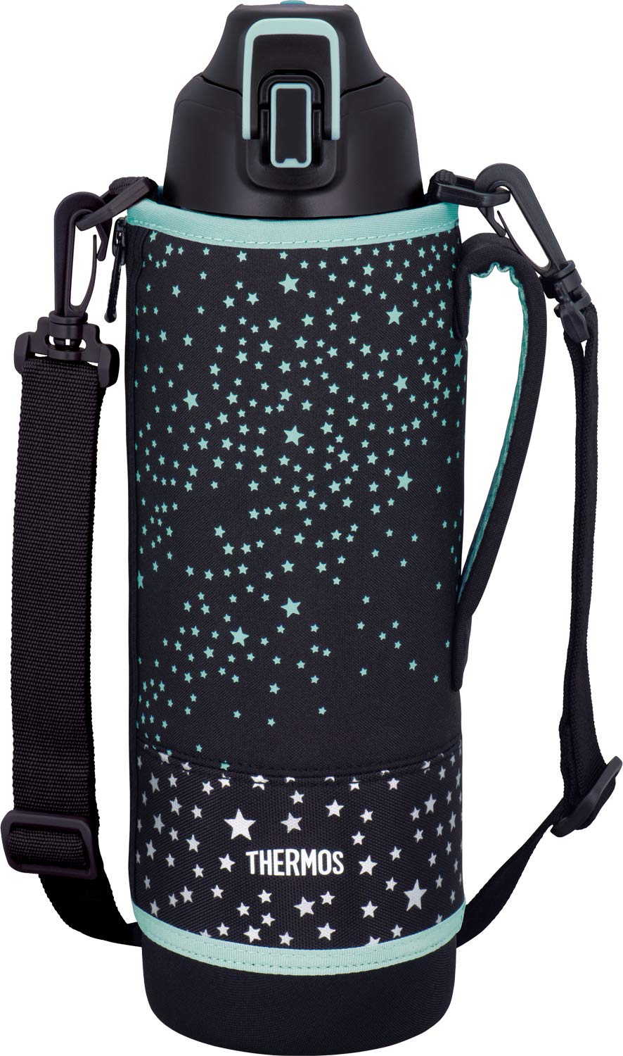

Thermos Vacuum Insulated Sports Black Keeps Drinks Cold BKST Bottle, 1.5L, Star, Only, FHT-1501F