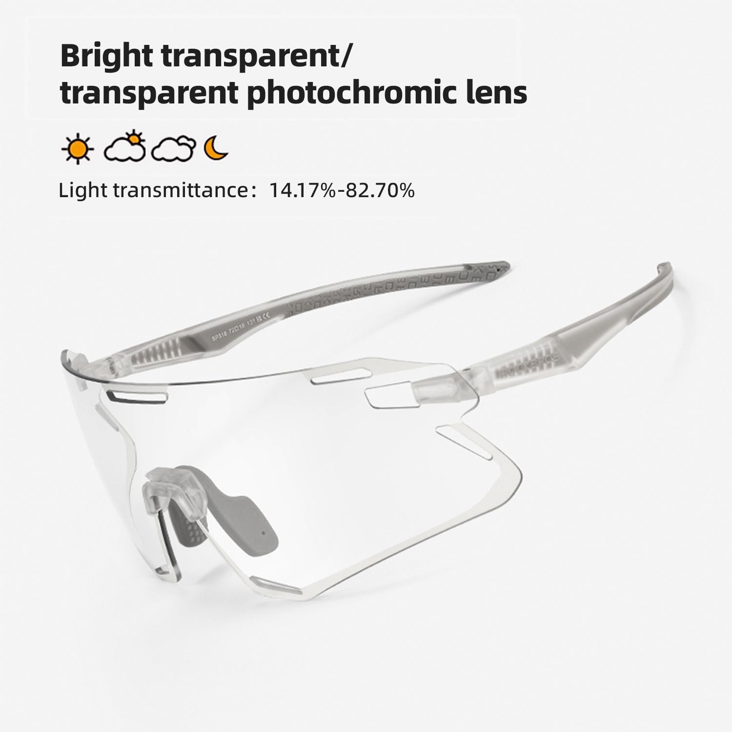 ROCKBROS Photochromic Cycling Glasses Bike Bicycle Glasses Sports Men s Sunglasses MTB Road Cycling Eyewear Protection Goggles Photochromic