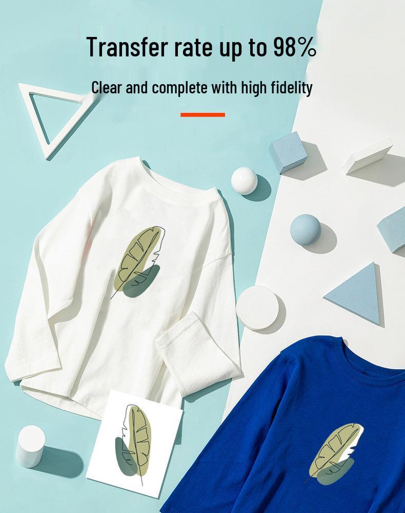 A-SUB Quick-Drying 125g Sublimation Transfer Paper for Polyester T-Shirts, A4 Heat Transfer, 120 Grams