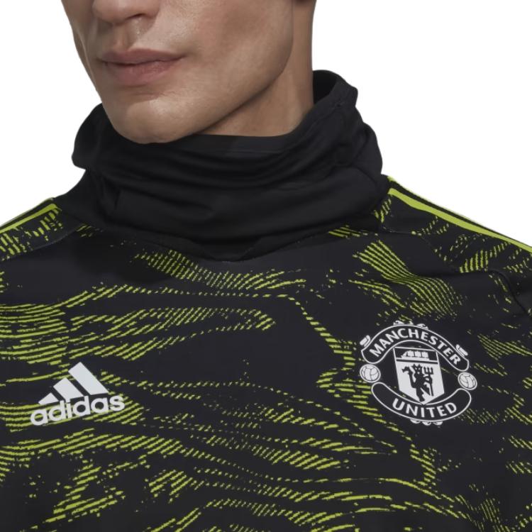 adidas Manchester United Condivo 22 Pro Warm Top Soccer Jersey Men's Green HE6676
