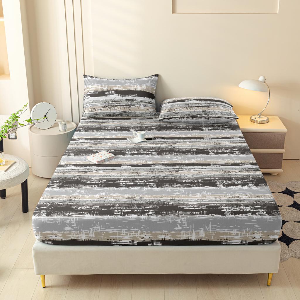 3 Piece Set, Single Bed Head + Two Pillow Cases (No Core) Suitable For All Seasons, Dust-Proof Bedspread Bedding