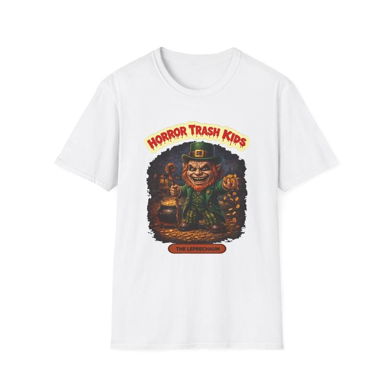 Horror Trash Leprechaun Unisex T-Shirt | Creepy St. Patrick Design S