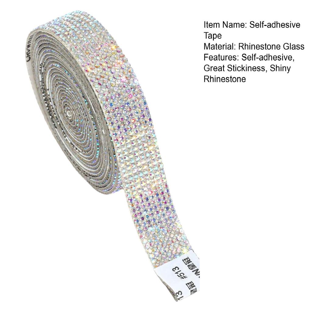 40/60/80 cm Self adhesive Bling Tape Rhinestone Ribbon Sparkling Tape DIY Crafts Gift Wrapping Retro Wedding Party Supplies
