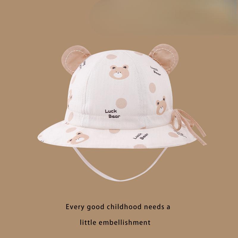 Baby Hat Spring and Autumn Thin Children's Sun Protection Hat Small Age Spring Sun Hat Baby Sun Hat Fisherman Hat