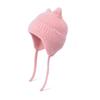 Thickened Knitted Cap Winter Hat For Kids With Thermal Ear Protection Cold Weather Windproof Design Polyester