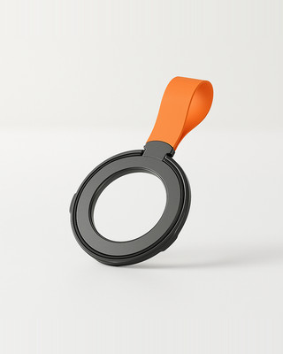 FONKEN Magnetic Phone Grip Holder 360° Rotation Magsafe Phone Ring Holder with Silicone Finger Loop Strap for iPhoneM 15 14 13 12