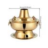 Traditional Briquette Pot Dual Compartment Stainless Steel Cookware with Lid